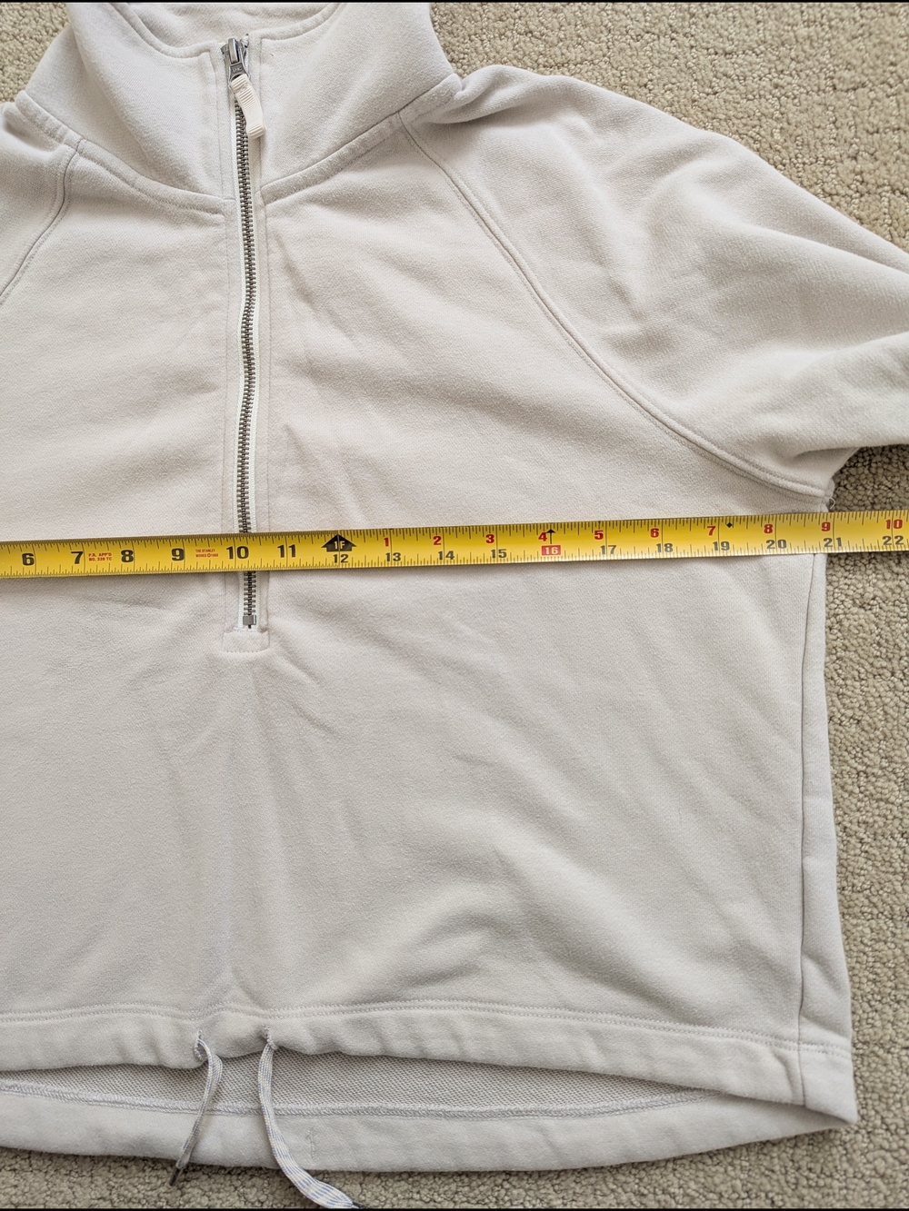 Vuori Sedona Womens Half Zip Pullover Sweatshirt S Cropped Drawcord Hem Athletic - Picture 7 of 8